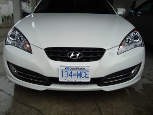 vancouver-clearbra-paint-protection-film-hyundai-genisis-coupe-front-bumper