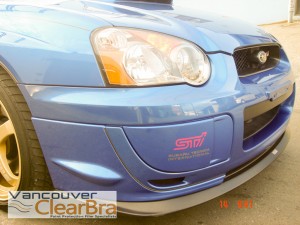 Subaru Vancouver Clear Bra Xpel 3M paint protection film clear bra installation Vancouver