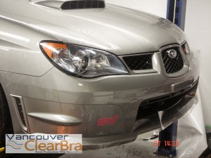 Subaru Vancouver Clear Bra Xpel 3M paint protection film clear bra installation Vancouver