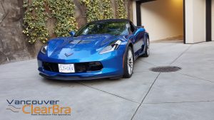 Corvette-z06-blue-roadster-Xpel-ULTIMATE-Clear-Bra-Paint-Protection-Film-installation-Vancouver-ClearBra-3M-3