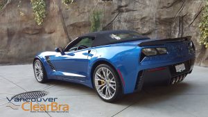 Corvette-z06-blue-roadster-Xpel-ULTIMATE-Clear-Bra-Paint-Protection-Film-installation-Vancouver-ClearBra-3M-5