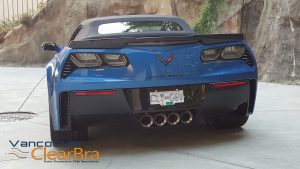 Corvette-z06-blue-roadster-Xpel-ULTIMATE-Clear-Bra-Paint-Protection-Film-installation-Vancouver-ClearBra-3M-6