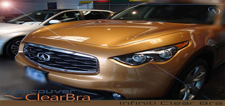 Infiniti Vancouver Clear Bra paint protection film-installation Vancouver ClearBra 3M Xpel