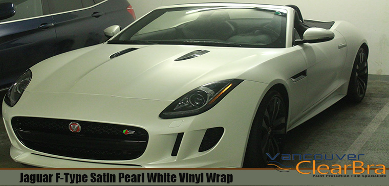 Jaguar F Type 3M Vinyl Wrap Satin Pearl