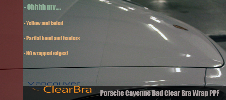 Porsche Cayenne Bad Clear Bra Wrap PPF