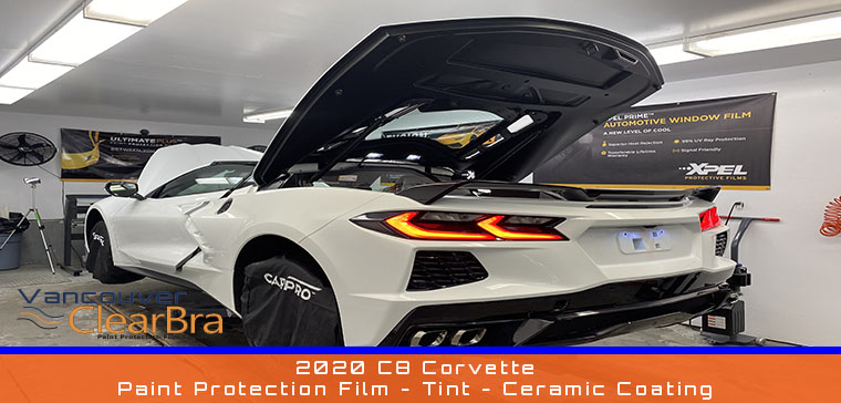 C8 Corvette Paint Protection Film Tint Ceramic Coating