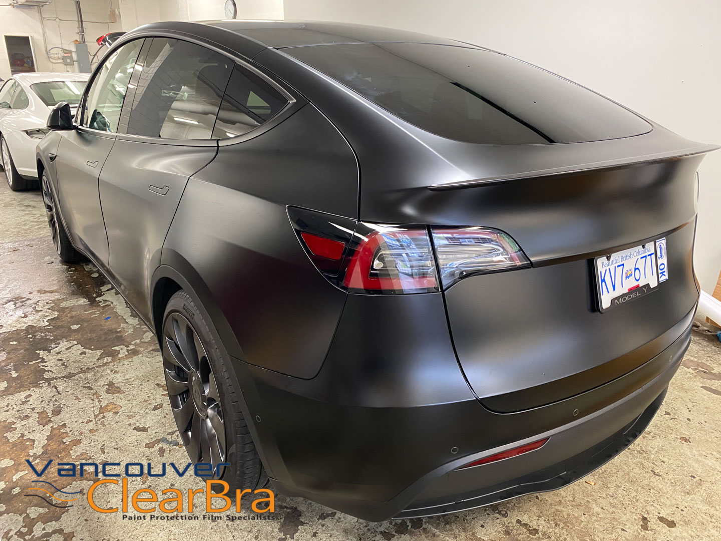 Hypnotic look at a Tesla Model Y getting a XPEL Paint Protection