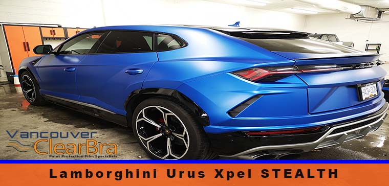 Lamborghini-urus-blue-Xpel-Stealth-clear-bra-paint-protection-film-Vancouver-ClearBra-760x364